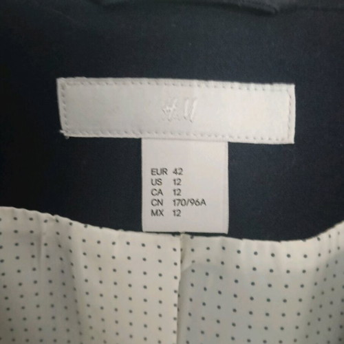 Dark blue fitted jacket like new, size L