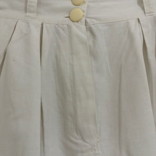 Pencil skirt 100% cotton new, white, size XS