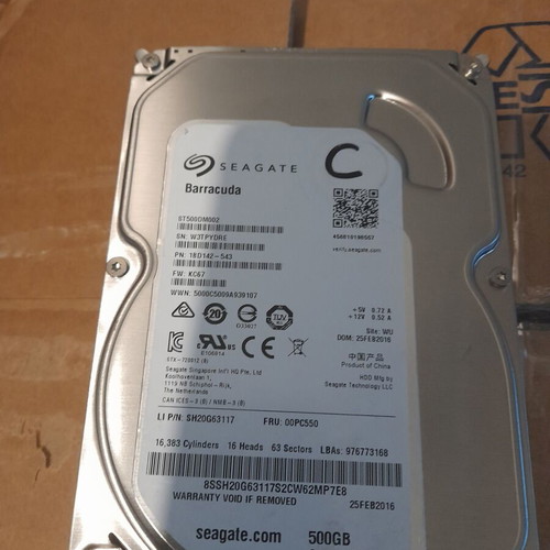 HDD hard drive 500GB 3.5" like new for desktop