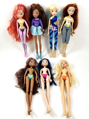Winx dolls used, pack of 7