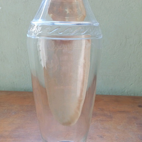 Metaxa promotional old empty cognac bottle used