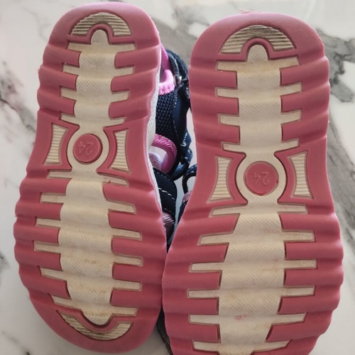 Garvalin children's sandals like new, size 24, blue and pink