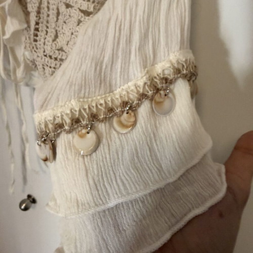 Boho jacket with sleeve detail and Zara bustier size M like new