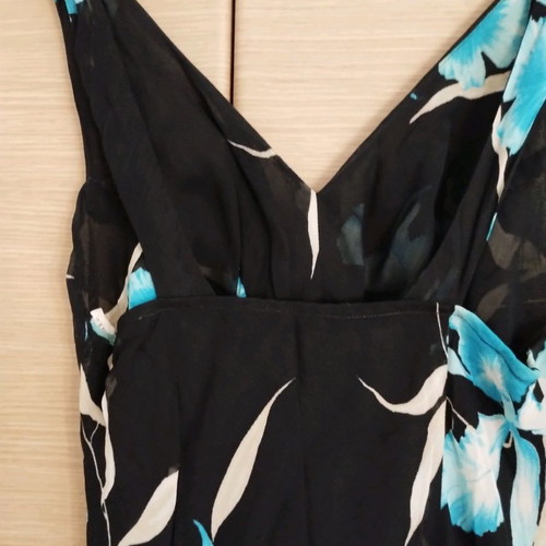 Floral dress with straps used, size 2, viscose Greek tailoring Passager