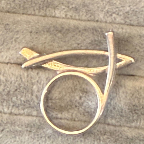 Etalon Jenavi silver ring new, blue and silver