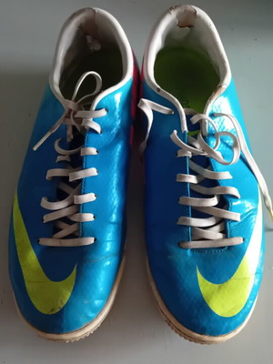 Nike Mercurial Victory IV TF football shoes used, size 43, blue
