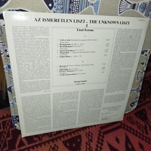 Liszt The Unknown Liszt vinyl record used, classical