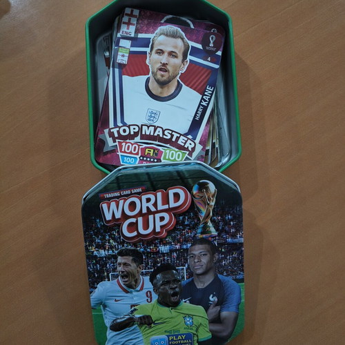 World Cup Trading Cards New Pack of 43 with Collector's Metallic Box