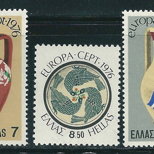 Greece 1976 Europa CEPT complete stamp set MNH