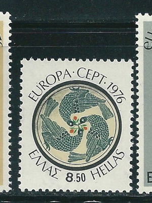 Greece 1976 Europa CEPT complete stamp set MNH