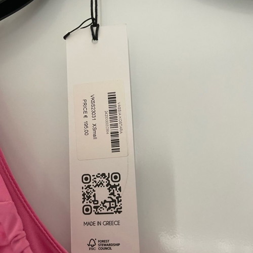 Vassia Kostara dress new, pink, XS