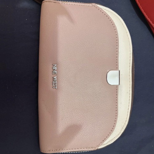 Nine West wallet used, beige and pink
