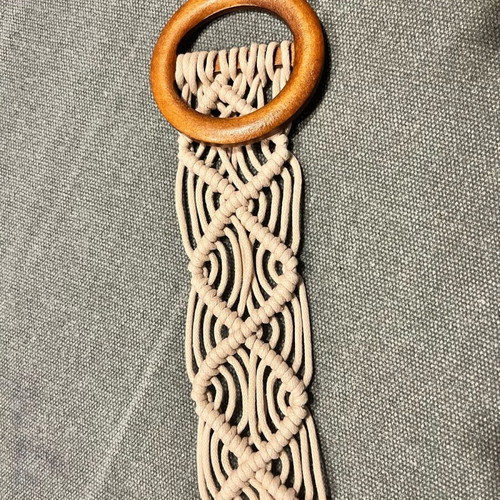 Woven belt like new, beige, 95cm