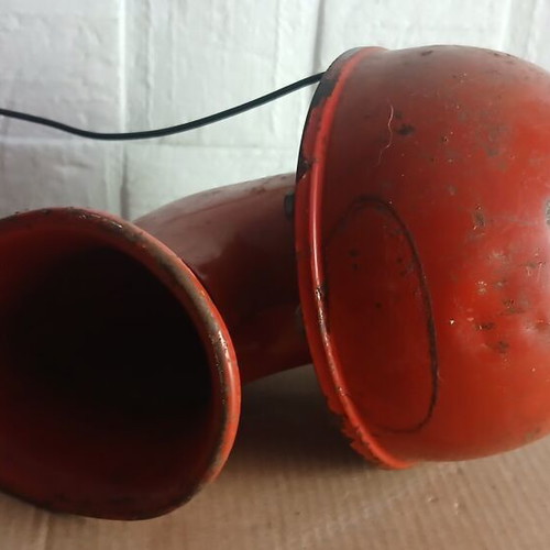 Bull horn vintage vehicle horn used, metal