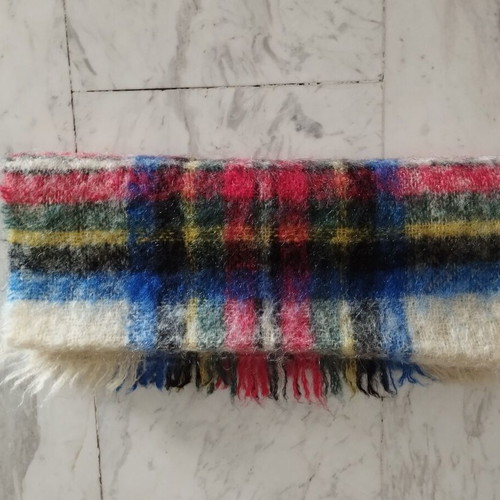 Αυθεντικό σκωτσέζικο κασκόλ Mohair & Wool St Michael μεταχειρισμένο