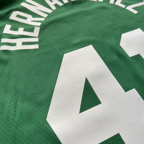 Juancho Hernangomez #41 Boston Celtics Swingman jersey, size 2XL