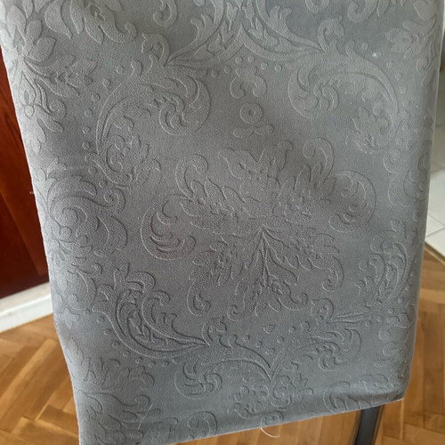 Dining chairs used, pack of 6, ecru and gray