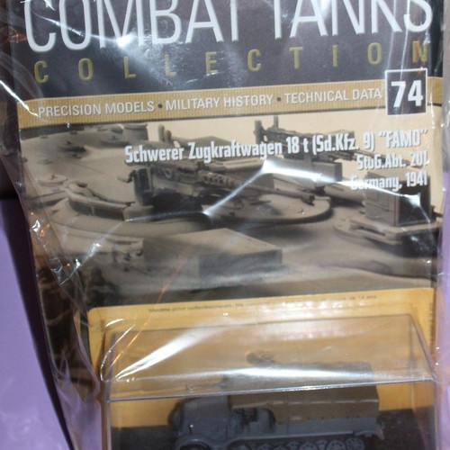 DeAgostini The Combat Tanks Collection #74 Schwerer Zugkraftwagen 18 t (Sd Kfz 9) FAMO καινούργιο με το περιοδικό