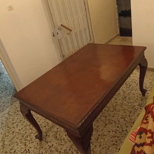 Vintage dining set used, extendable table with 6 chairs