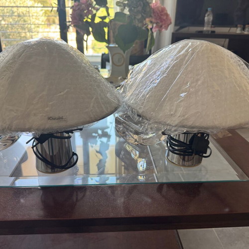 Space Age Harvey Guzzini "Elpis" ceiling light set, 1970s