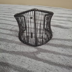 Cuff bracelet new, adjustable size, black