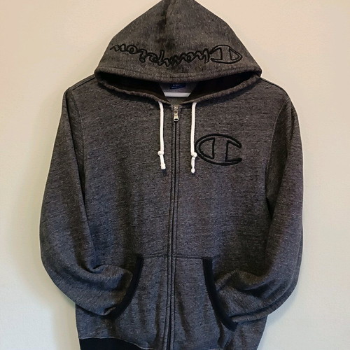 Champion jacket like new, men's, gray, size S