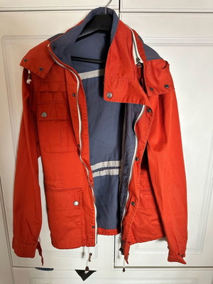 Zara men’s parka used, orange, size XL