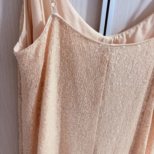 Dress H&M like new, pink nude with subtle sequins, size S-M