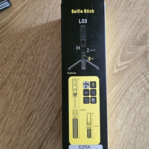 Selfie Stick with Tripod and Bluetooth Remote with Rotation Capability new