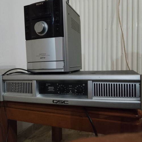 Amplifier 2x350 watt used, one channel faulty