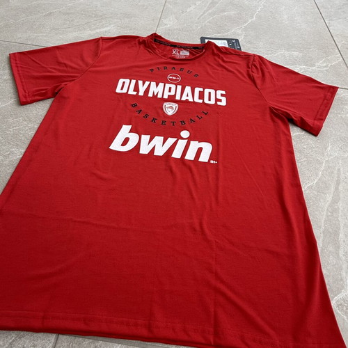 GSA Olympiacos BC The Red Pack Training T-Shirt XL new authentic 25/26