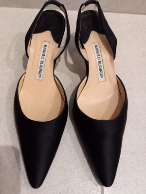 Manolo Blahnik γόβες μεταχειρισμένες, μέγεθος 38, μαύρες