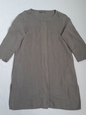 Backstage by OSKA women's linen tunic shirt size S used, boho, gray