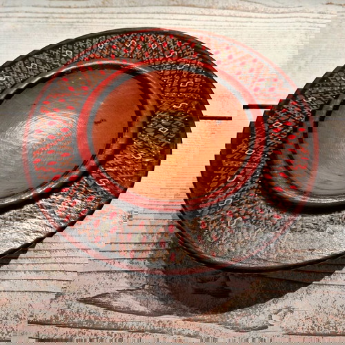 XL Handmade Wooden Pysanka Egg like new Karpathian Folk Art