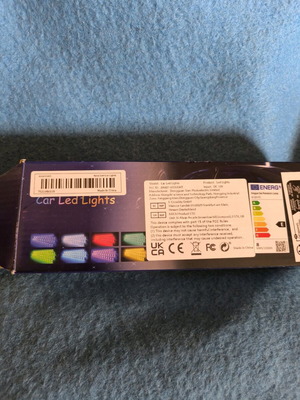 Car Led lights new, two 3m cables, 8 colors