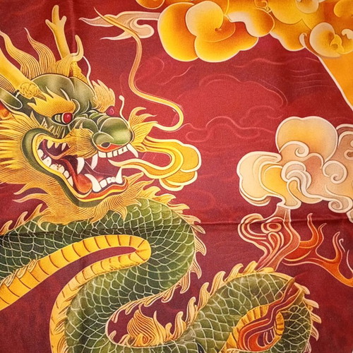 Dragon Pillowcase new, 45x45 cm