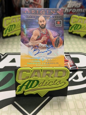 Vassilis Spanoulis Topps EuroLeague Origins Autograph Card new, limited 10