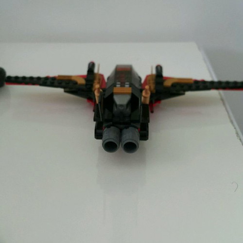 Lego Ninjako red airplane used with figure