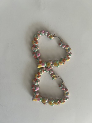 SHEIN heart earrings new, multicolor