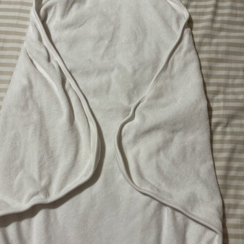 Baby hooded bathrobe with panda design