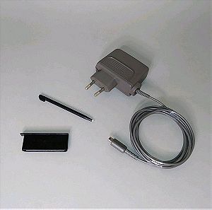 Nintendo DS Lite Charger & Port Cover & Stylus