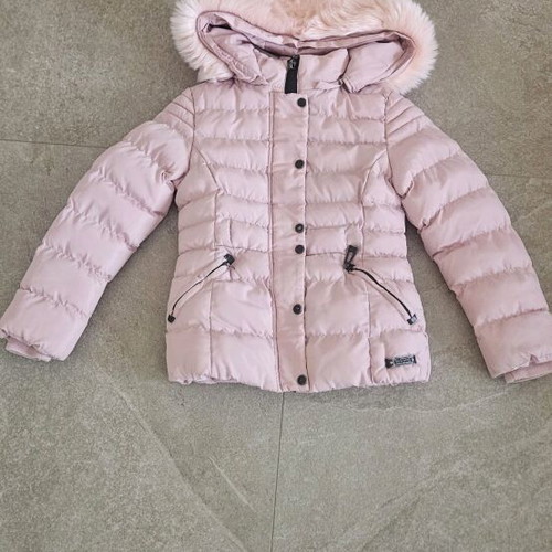 Mini Raxevski pink jacket used for girls age 10, size 140 cm