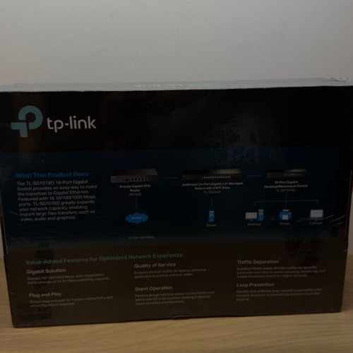 TP-LINK TL-SG1016D v7 Unmanaged L2 Switch with 16 Gigabit Ethernet Ports