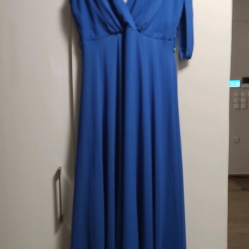 Makis Tselios Fashion formal dress blue like new