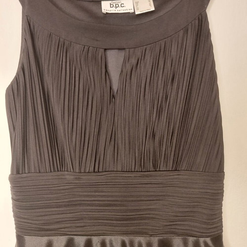 Bonprix satin dress new, size S, black with white roses