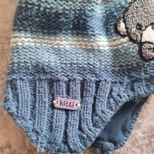 Kitti baby hat used, blue