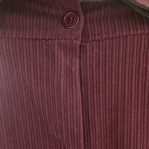 Corduroy baggy pants like new, size M, red with belt