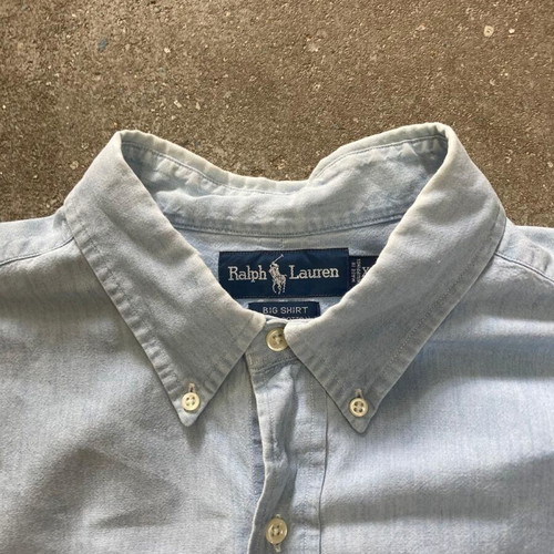 Ralph Lauren The Big Shirt Oxford blue long sleeve shirt, XL