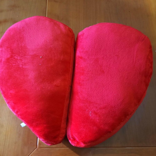 I Love You Red Plush Hanging Heart New