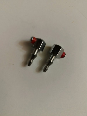 Windscreen wiper nozzles new, metal for collectible cars